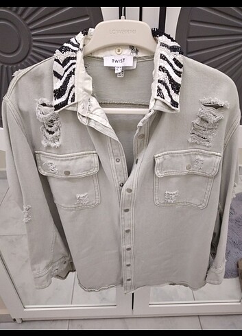 xs Beden Twist kot ceket 