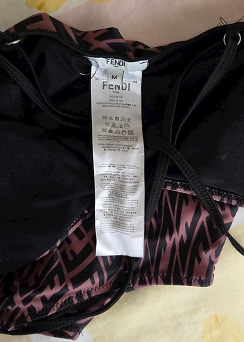 Pembe Desenli Drapeli Kadın Mayo - Görsel 3