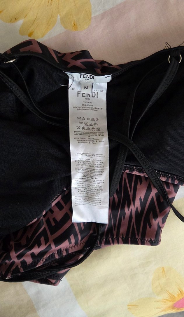 Pembe Desenli Drapeli Kadın Mayo - Görsel 3