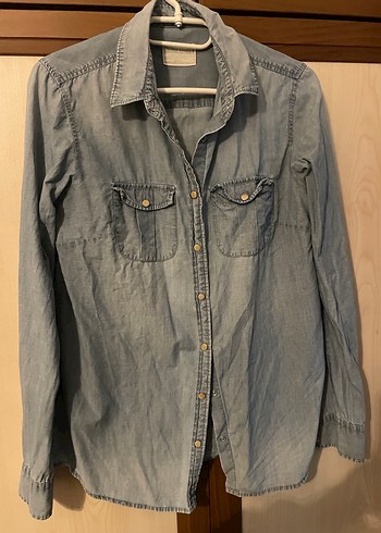 Mudo vintage seriKadın Denim Gömlek - Görsel 4