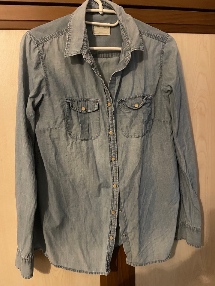 Mudo vintage seriKadın Denim Gömlek - Görsel 4