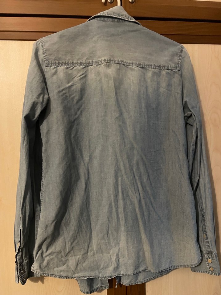 Mudo vintage seriKadın Denim Gömlek - Görsel 3