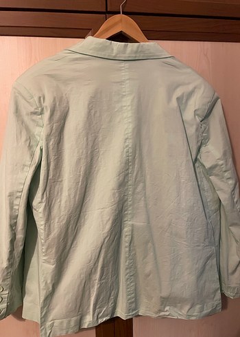 Vdr Yeşil Keten Kadın Blazer Ceket - Görsel 2