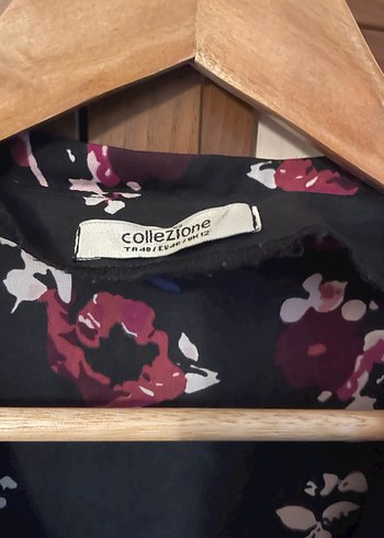 Saten kumaş V Yaka Çiçekli Kadın Tulum - Görsel 4