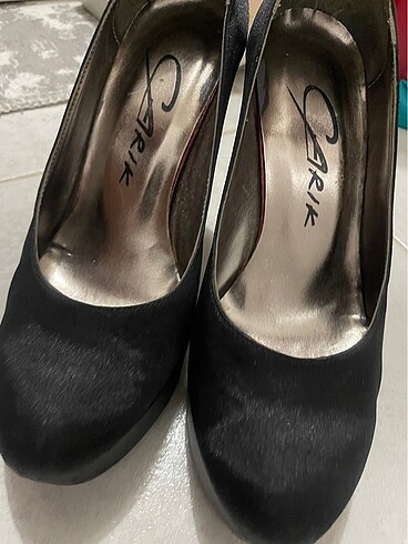 Zara El işçiliği saten topuklu ayakkabı