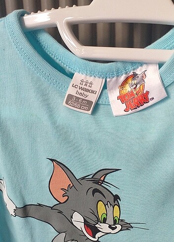 3 Ay Beden 3 6 ay yazlık tulum tom ve jerry