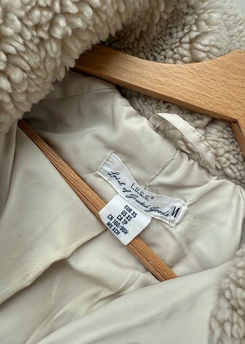 Bej Uzun Kollu Peluş Kadın Ceket - Görsel 2