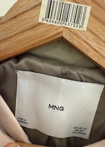 Mango Bej Kemerli Uzun Kadın Trençkot - Görsel 3