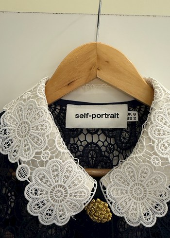 Deep atelier Dantelli Lacivert Mini Elbise - Görsel 4