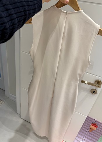 Zara Kemerli Beyaz Uzun Elbise - Görsel 3