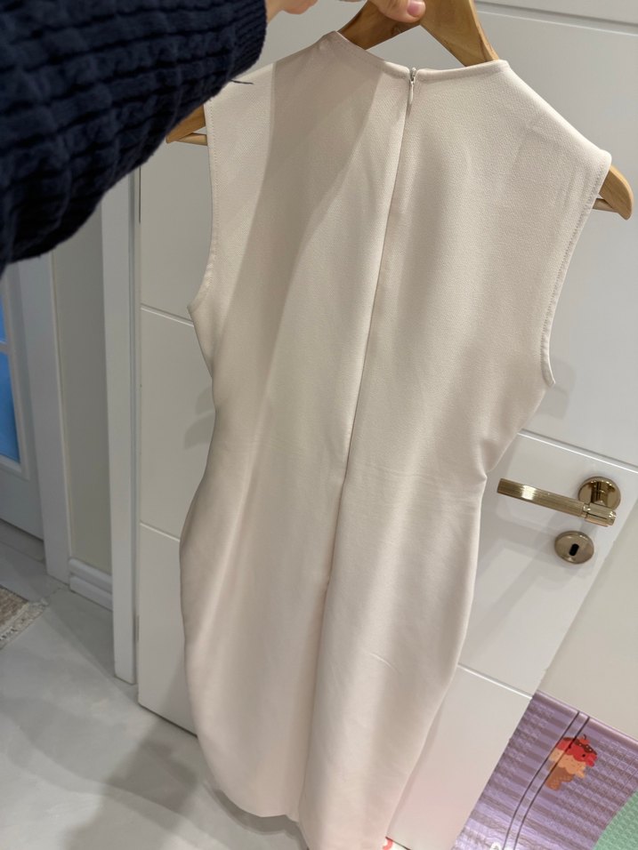 Zara Kemerli Beyaz Uzun Elbise - Görsel 3