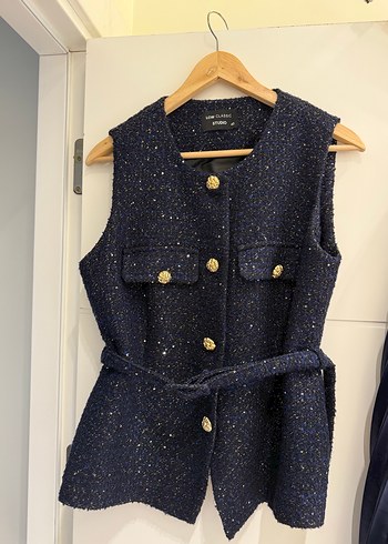 Kadın Lacivert Piliseli Uzun Takım - Görsel 4