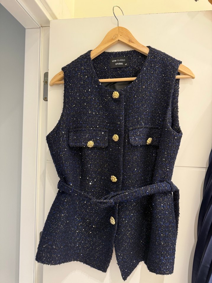 Kadın Lacivert Piliseli Uzun Takım - Görsel 4