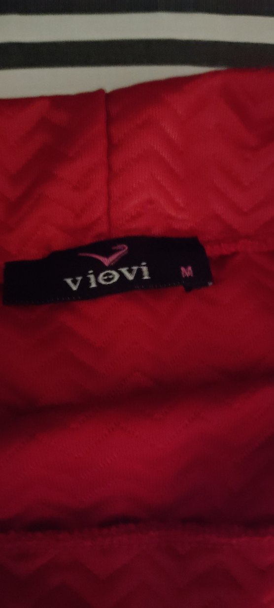 Kırmızı mini etek deri görünümlü - Görsel 3