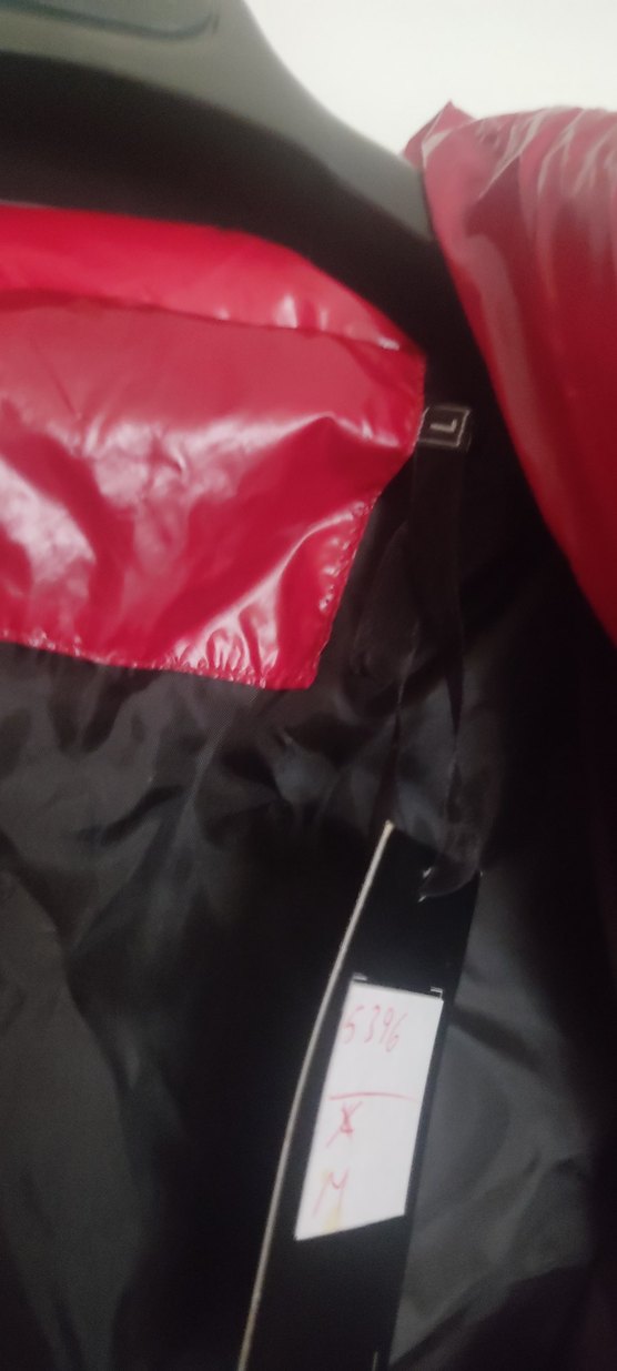 Kırmızı unisex parlak mont - Görsel 5