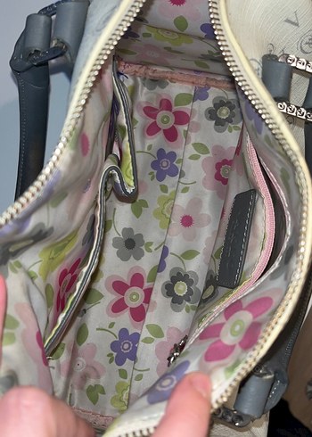 Vintage vakko Beyaz Deri Kadın Çanta - Görsel 2