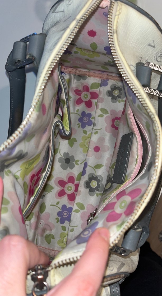 Vintage vakko Beyaz Deri Kadın Çanta - Görsel 2