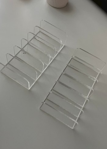 Şeffaf Makyaj Organizeri - Turuncu Detaylı - Görsel 2