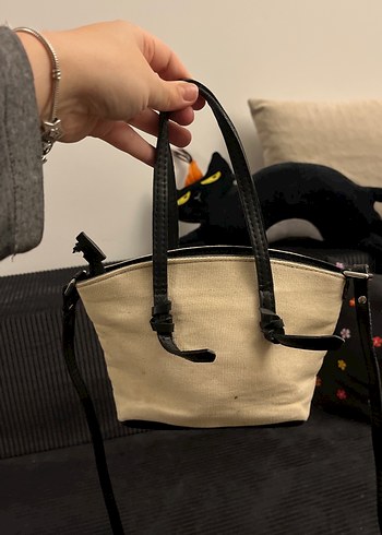 Bej Deri Kemerli Kadın Çanta - Görsel 3