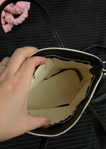 Bej Deri Kemerli Kadın Çanta - Görsel 4