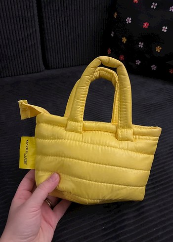 Sarı Fermuarlı Kadın El Çantası - Görsel 3