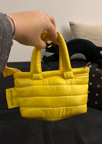 Sarı Fermuarlı Kadın El Çantası - Görsel 2
