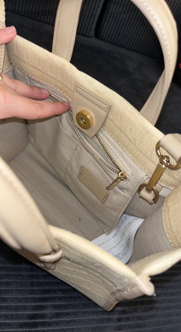 Bej Yılan Derisi Desenli Kadın Deri Çanta - Görsel 3