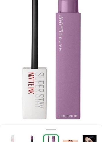 Maybelline 100 numara lila Rengi Ruj