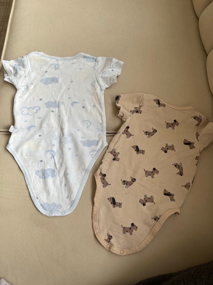 Erkek Bebek Kısa Kollu Pamuklu Body - Görsel 2