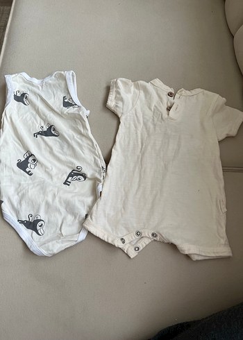 Erkek Bebek Kısa Kollu Pamuklu Body Seti - Görsel 2