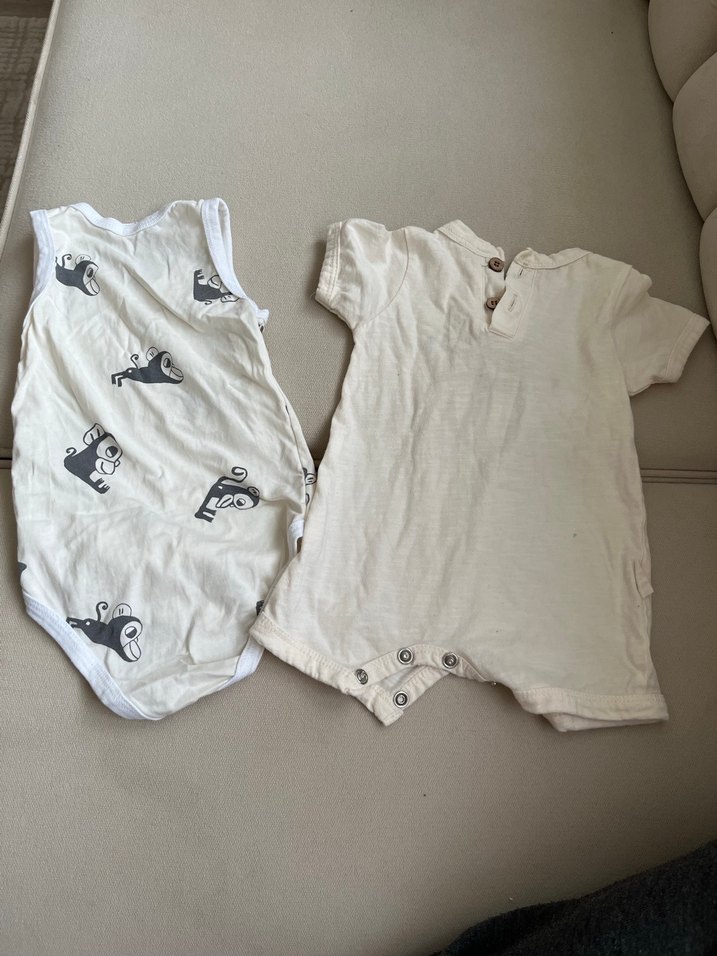 Erkek Bebek Kısa Kollu Pamuklu Body Seti - Görsel 2