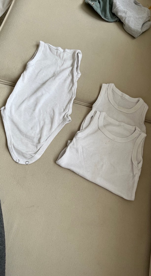 Kolsuz Beyaz Bebek Body - Görsel 2