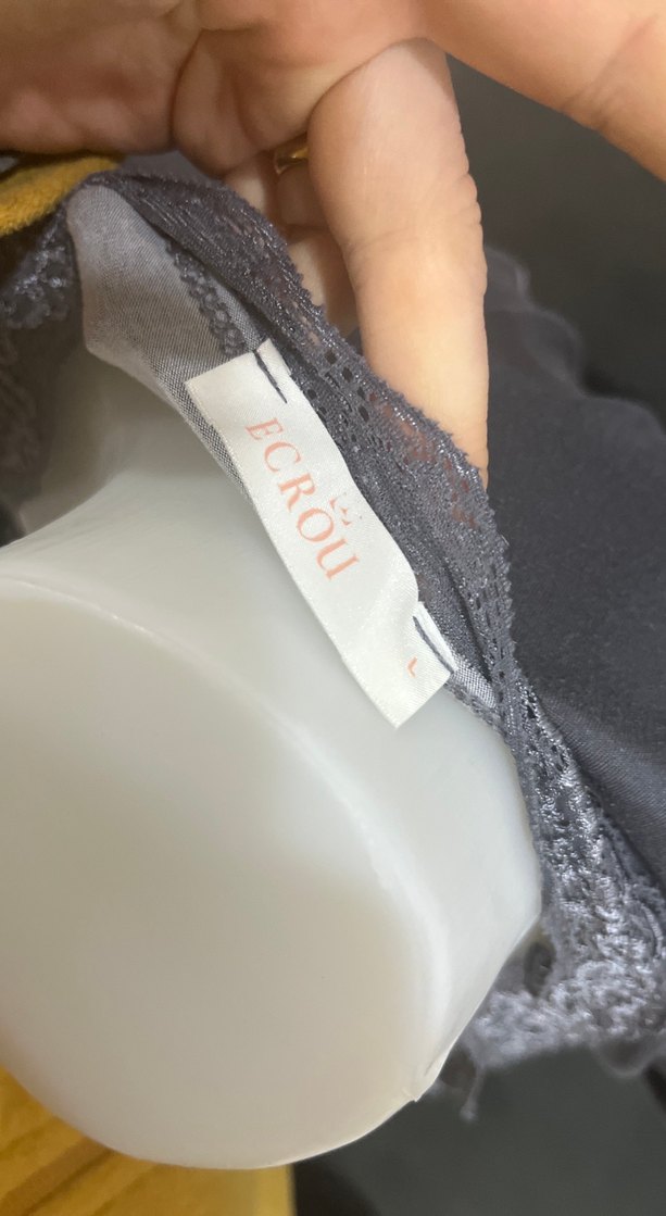 Bohem Gri Nakışlı Kadın Mini Sabahlık - Görsel 3