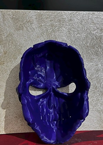 Dekoratif Mor Kafatası Maskesi - Görsel 2