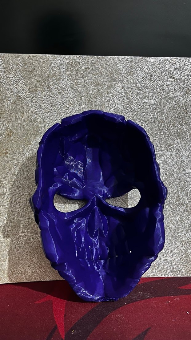 Dekoratif Mor Kafatası Maskesi - Görsel 2