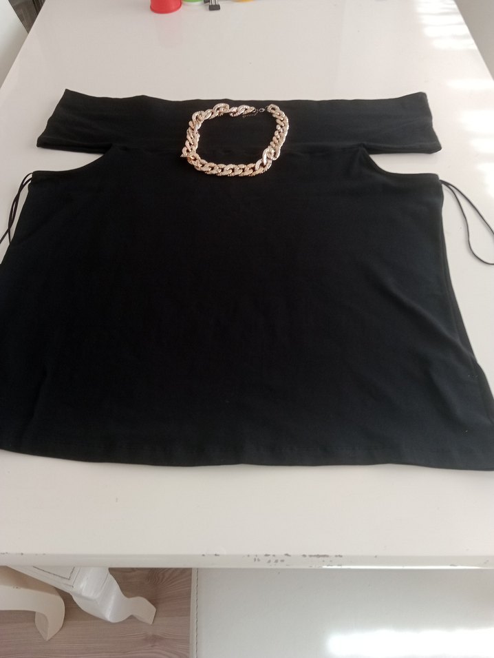 56 BEDEN TARZ SALAŞ MADUNA YAKA BLUZ - Görsel 3