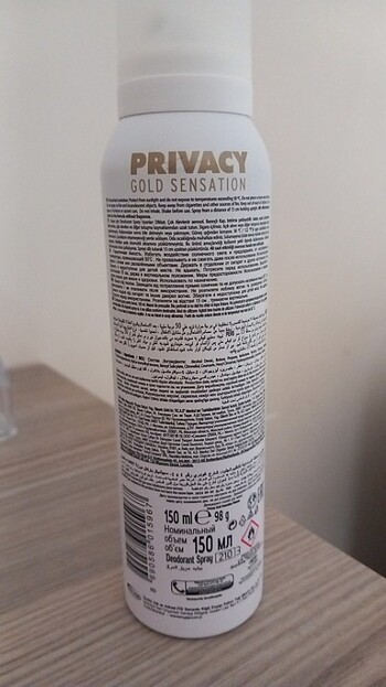 Privacy Gold Sensation Deodorant  - Görsel 3