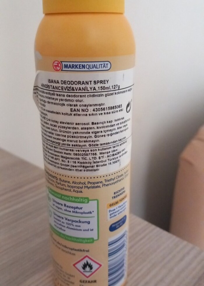 Isana Deodorant Hindistan Cevizi Vanilla isana - Görsel 3