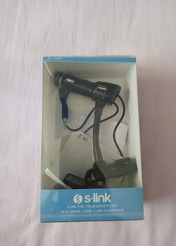 S-Link Siyah 2 1a Cift Usb Arac Sarj Cihazi Muzik Calar