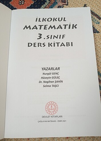  3.sınıf matematik ders kitabı 