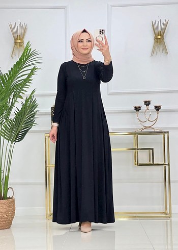 Robalı Uzun Elbise