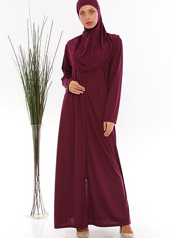 Fermuarlı Namaz Elbisesi 