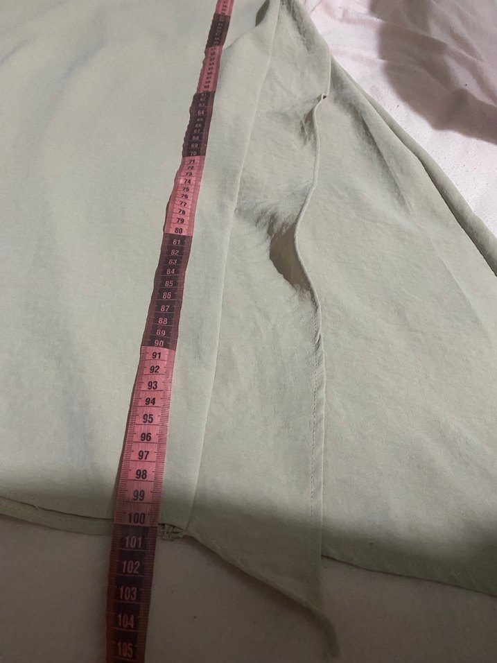 Bej Uzun Kollu Keten Tunik - Görsel 4