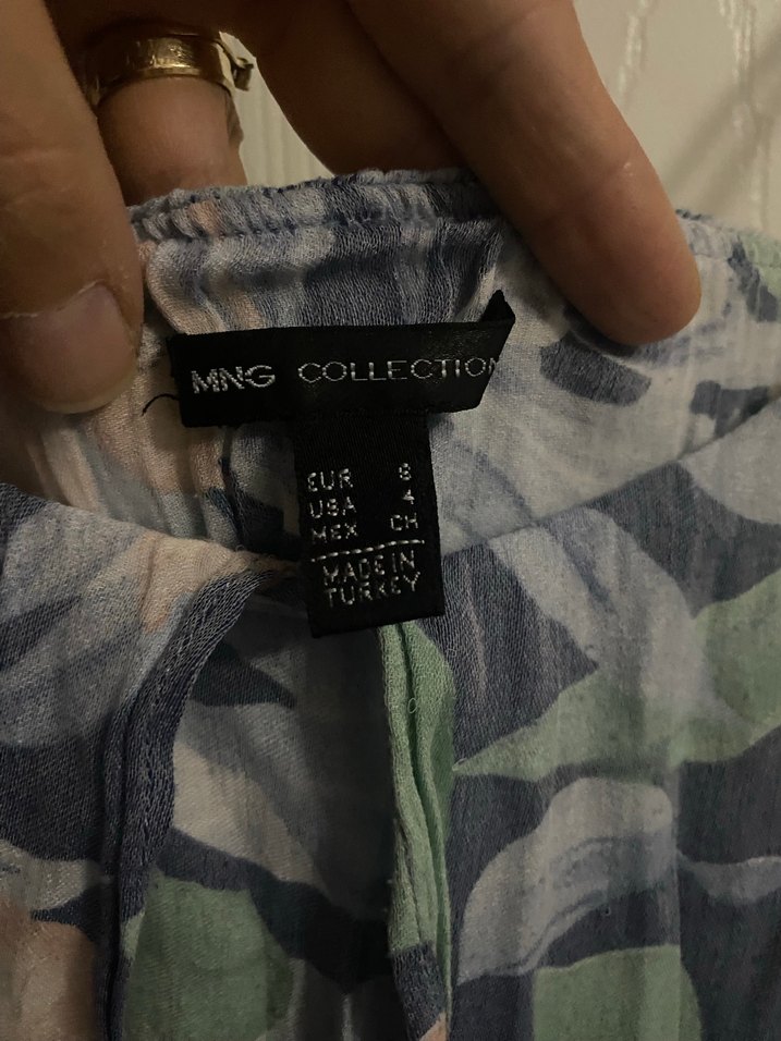 Çiçek Desenli Askılı Midi Elbise - Görsel 3