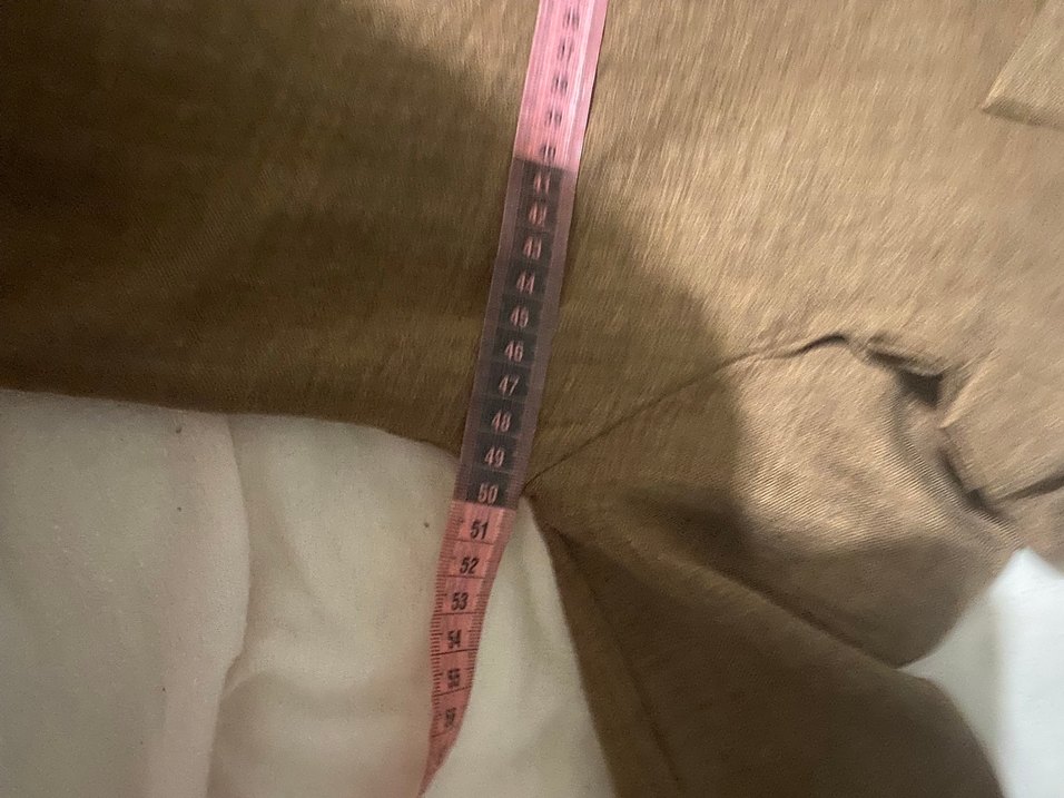 Kahverengi Uzun Kollu Keten Kadın Gömlek - Görsel 3