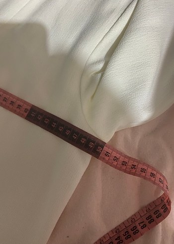 Beyaz Uzun Kadın Kaban, Salaş Kesim, Drapeli - Görsel 3