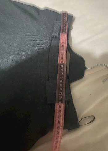 Gri Siyah Midi Drapeli Gotik Etek - Görsel 3