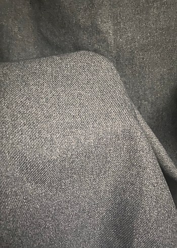 Gri Siyah Midi Drapeli Gotik Etek - Görsel 2