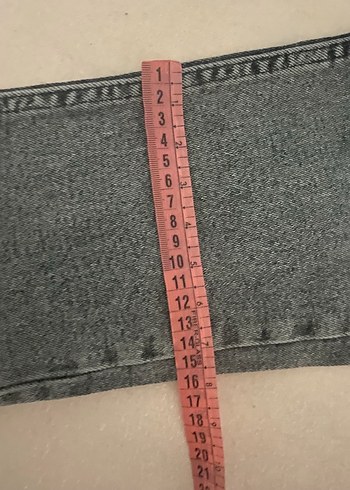 Gri Düğmeli Kadın Denim Pantolon - Görsel 4