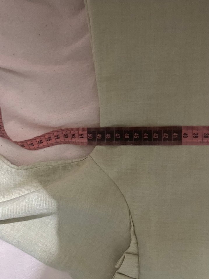 Bej Keten Kadın Gömlek Uzun Kollu - Görsel 3